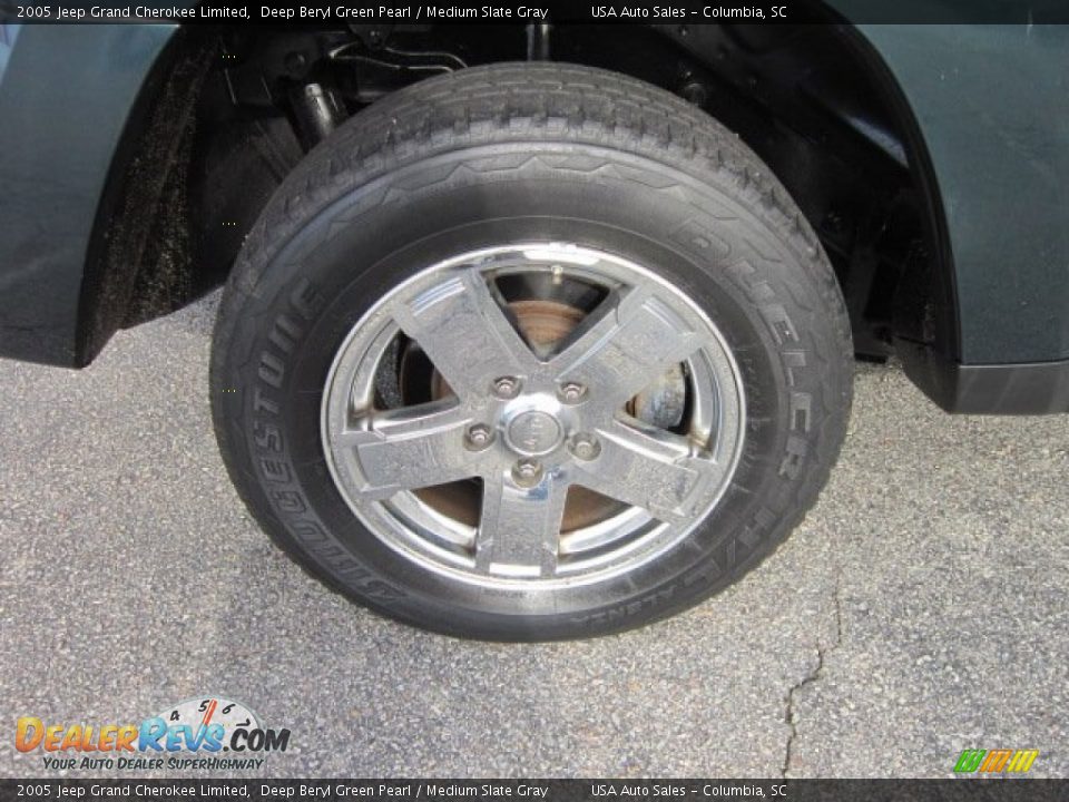 2005 Jeep Grand Cherokee Limited Deep Beryl Green Pearl / Medium Slate Gray Photo #6