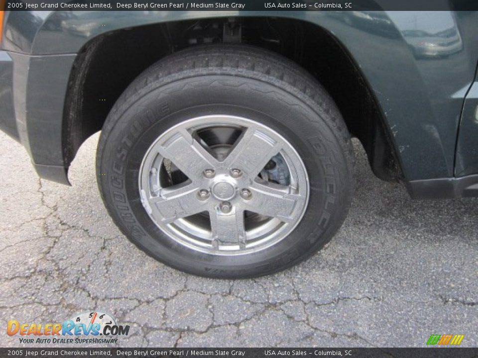 2005 Jeep Grand Cherokee Limited Deep Beryl Green Pearl / Medium Slate Gray Photo #8