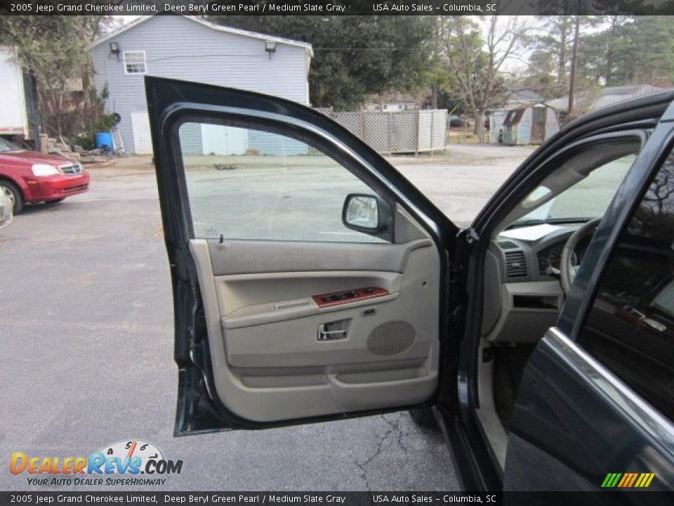 2005 Jeep Grand Cherokee Limited Deep Beryl Green Pearl / Medium Slate Gray Photo #9