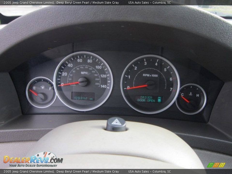 2005 Jeep Grand Cherokee Limited Deep Beryl Green Pearl / Medium Slate Gray Photo #12