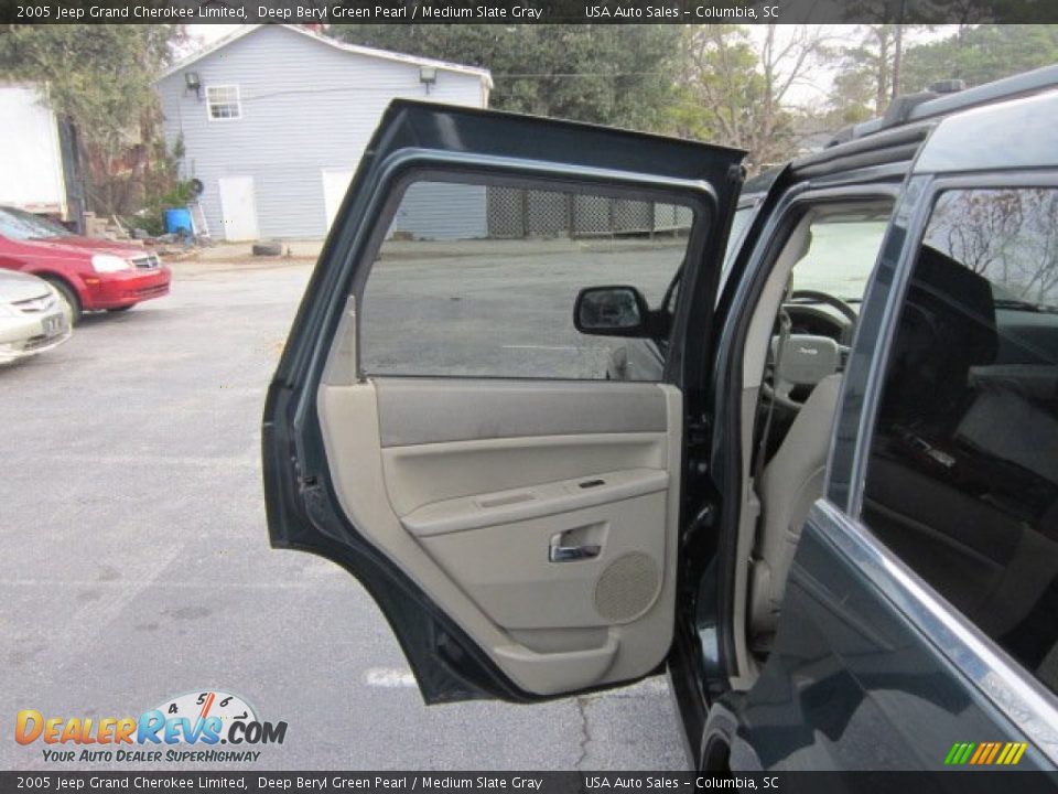 2005 Jeep Grand Cherokee Limited Deep Beryl Green Pearl / Medium Slate Gray Photo #14