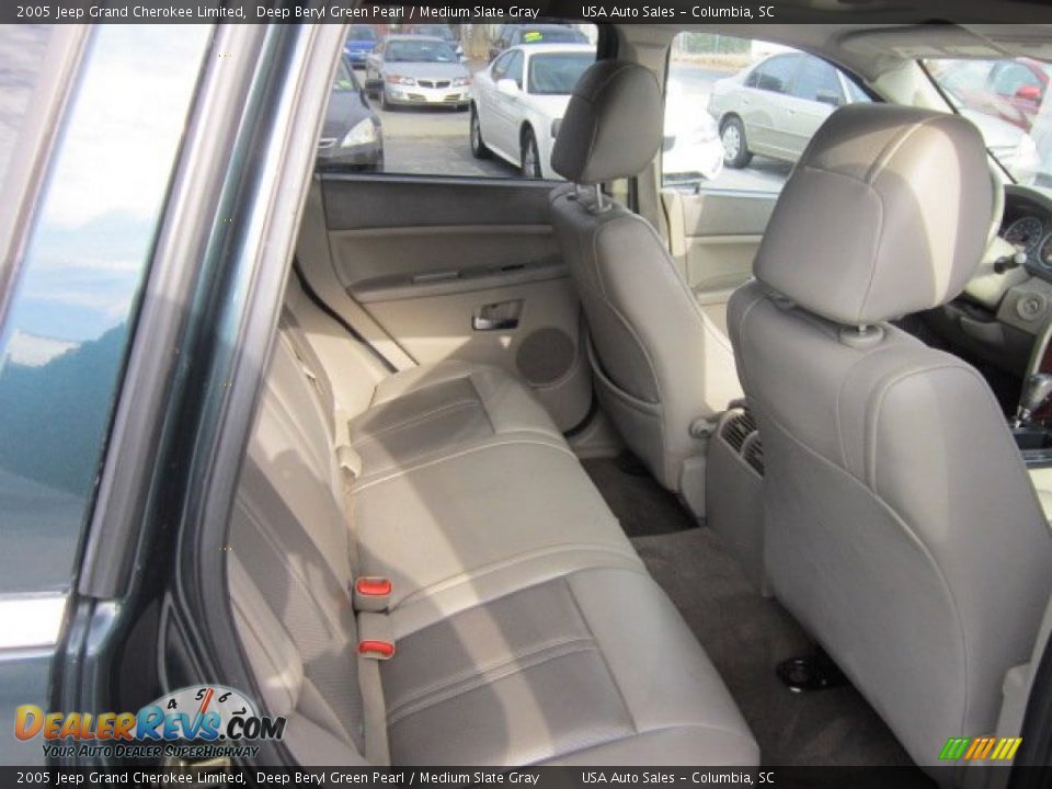 2005 Jeep Grand Cherokee Limited Deep Beryl Green Pearl / Medium Slate Gray Photo #17