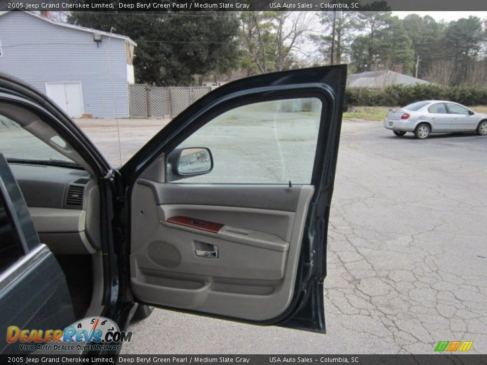 2005 Jeep Grand Cherokee Limited Deep Beryl Green Pearl / Medium Slate Gray Photo #18