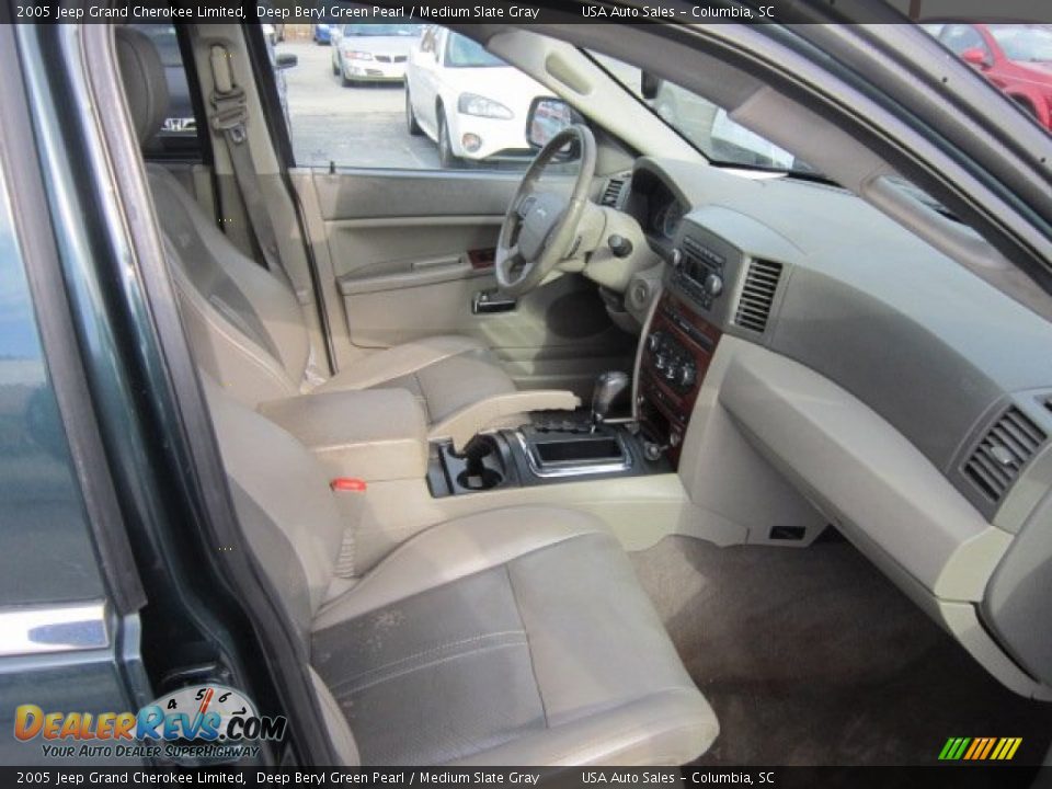 2005 Jeep Grand Cherokee Limited Deep Beryl Green Pearl / Medium Slate Gray Photo #19