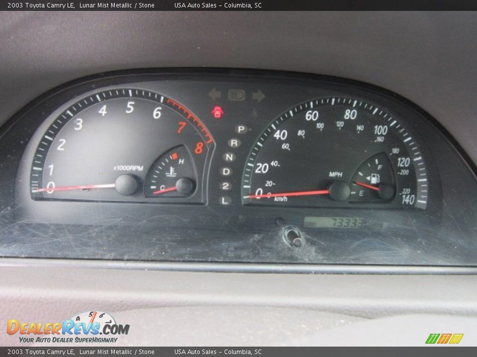 2003 Toyota Camry LE Lunar Mist Metallic / Stone Photo #12