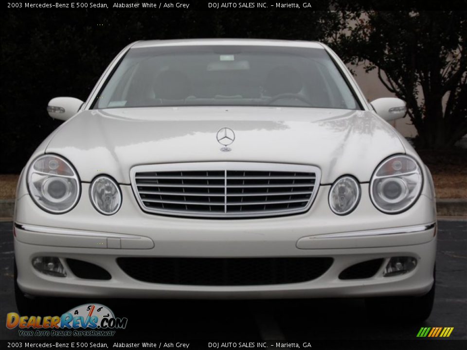 2003 Mercedes-Benz E 500 Sedan Alabaster White / Ash Grey Photo #9