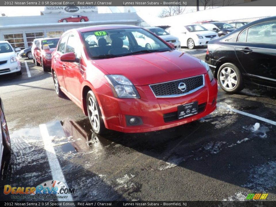 2012 Nissan Sentra 2.0 SR Special Edition Red Alert / Charcoal Photo #1