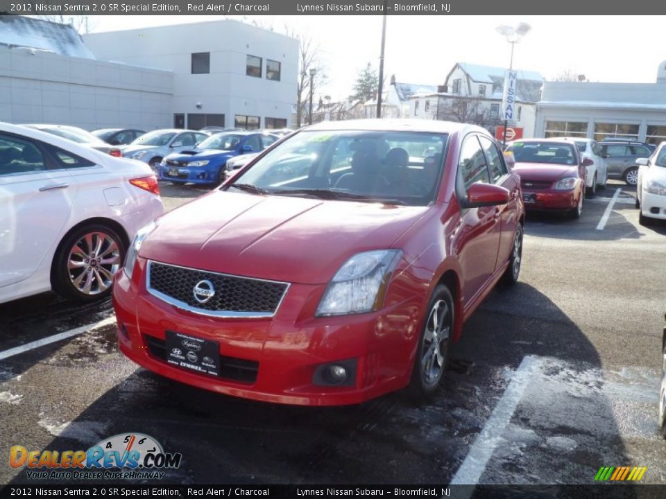 2012 Nissan Sentra 2.0 SR Special Edition Red Alert / Charcoal Photo #3