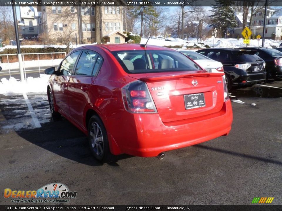 2012 Nissan Sentra 2.0 SR Special Edition Red Alert / Charcoal Photo #4
