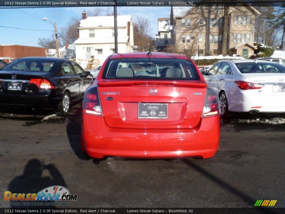 2012 Nissan Sentra 2.0 SR Special Edition Red Alert / Charcoal Photo #5