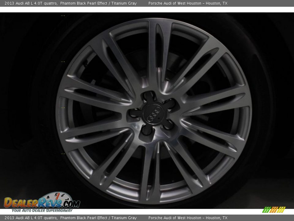 2013 Audi A8 L 4.0T quattro Phantom Black Pearl Effect / Titanium Gray Photo #8