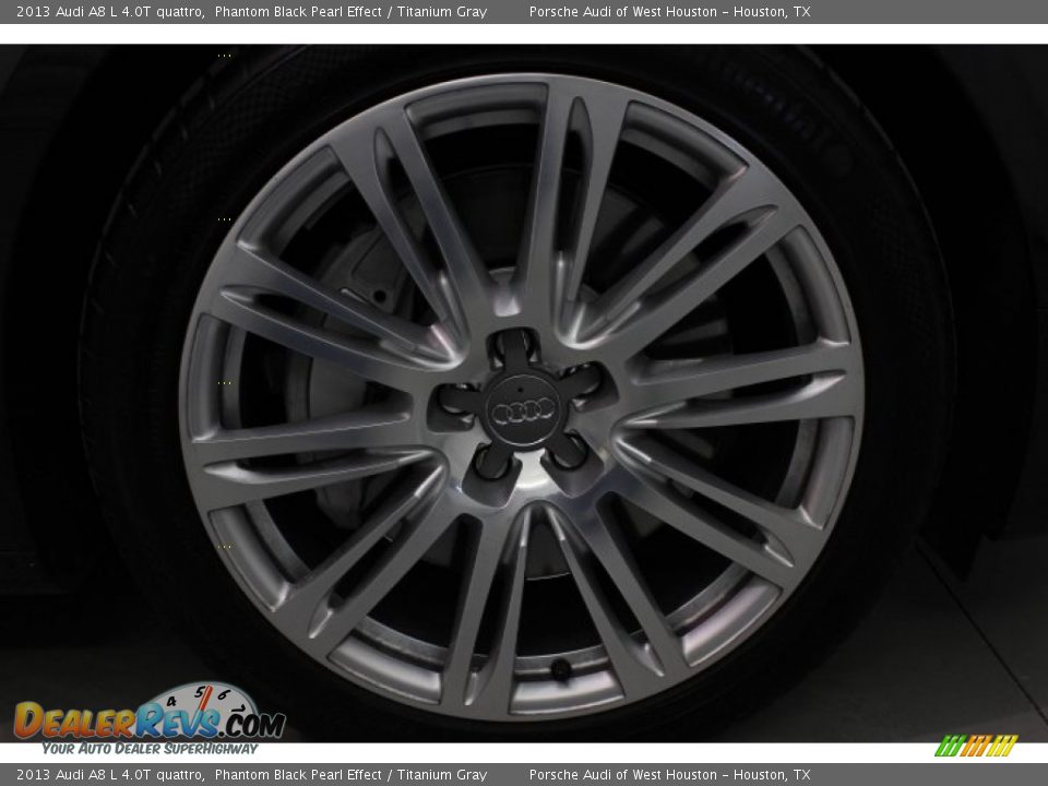 2013 Audi A8 L 4.0T quattro Phantom Black Pearl Effect / Titanium Gray Photo #9