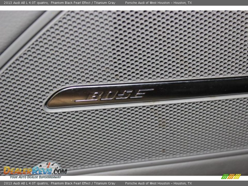 2013 Audi A8 L 4.0T quattro Phantom Black Pearl Effect / Titanium Gray Photo #17