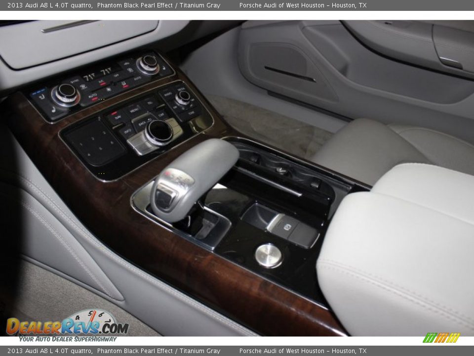 2013 Audi A8 L 4.0T quattro Phantom Black Pearl Effect / Titanium Gray Photo #19