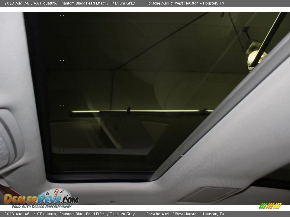 2013 Audi A8 L 4.0T quattro Phantom Black Pearl Effect / Titanium Gray Photo #20