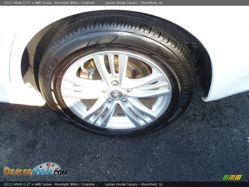 2012 Infiniti G 37 x AWD Sedan Moonlight White / Graphite Photo #3