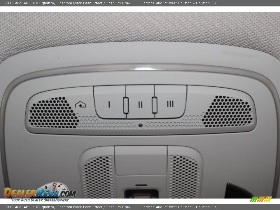 2013 Audi A8 L 4.0T quattro Phantom Black Pearl Effect / Titanium Gray Photo #21