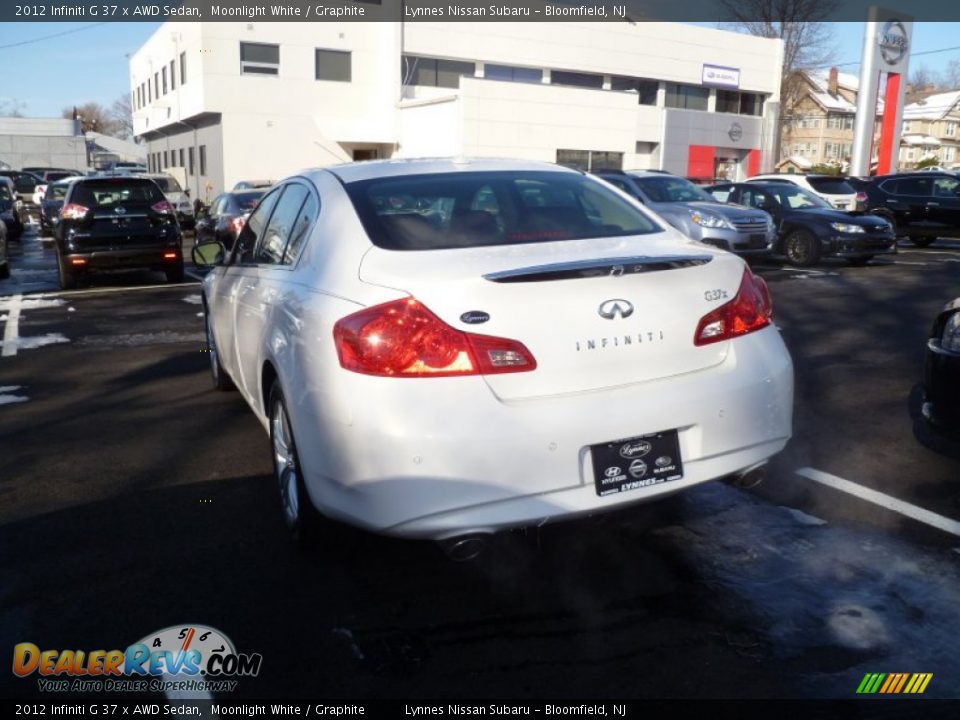 2012 Infiniti G 37 x AWD Sedan Moonlight White / Graphite Photo #4