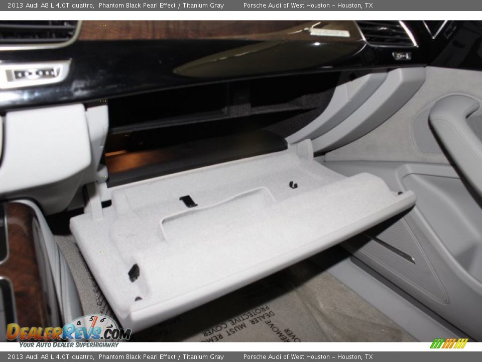2013 Audi A8 L 4.0T quattro Phantom Black Pearl Effect / Titanium Gray Photo #23