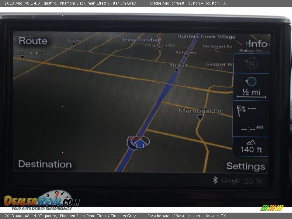 2013 Audi A8 L 4.0T quattro Phantom Black Pearl Effect / Titanium Gray Photo #25