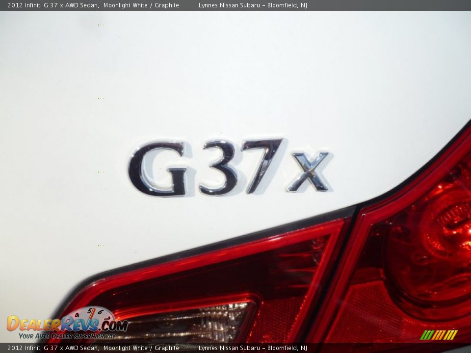 2012 Infiniti G 37 x AWD Sedan Moonlight White / Graphite Photo #8