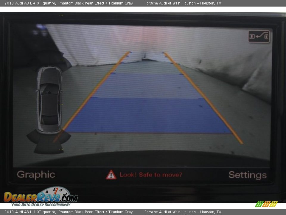 2013 Audi A8 L 4.0T quattro Phantom Black Pearl Effect / Titanium Gray Photo #26