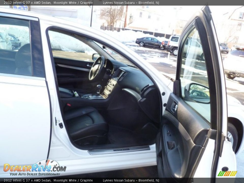 2012 Infiniti G 37 x AWD Sedan Moonlight White / Graphite Photo #9