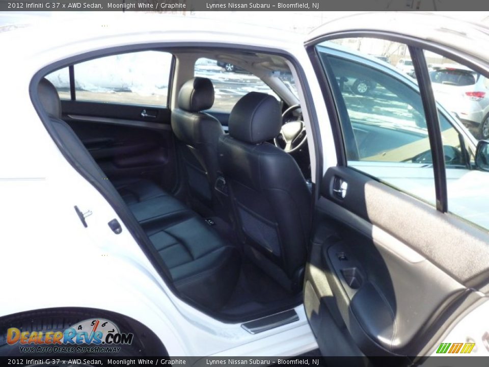 2012 Infiniti G 37 x AWD Sedan Moonlight White / Graphite Photo #10