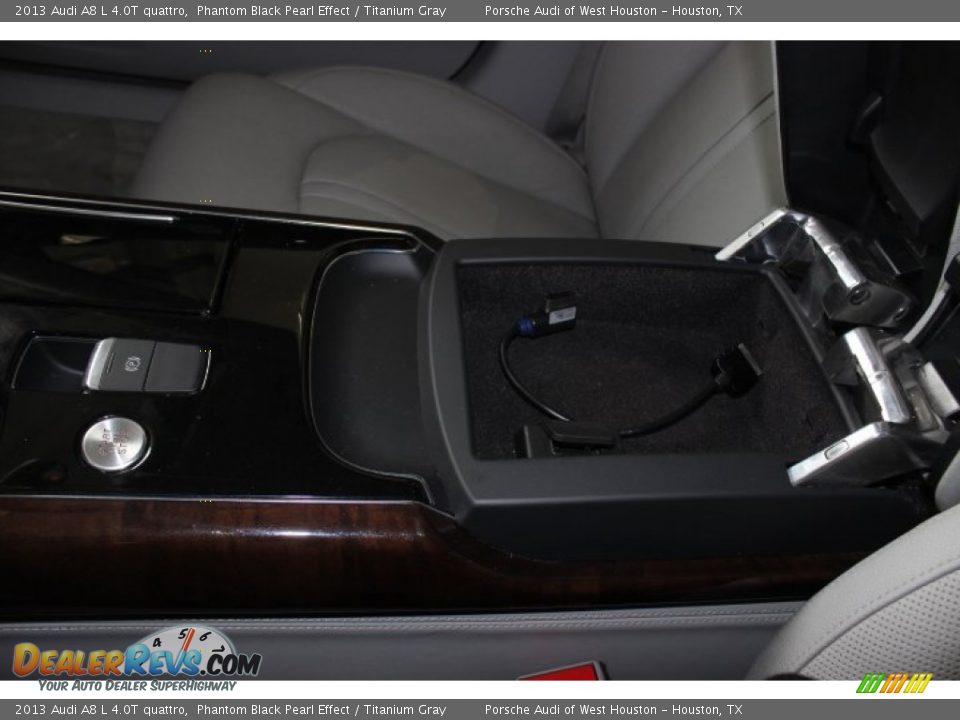 2013 Audi A8 L 4.0T quattro Phantom Black Pearl Effect / Titanium Gray Photo #29