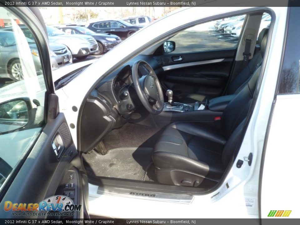 2012 Infiniti G 37 x AWD Sedan Moonlight White / Graphite Photo #11