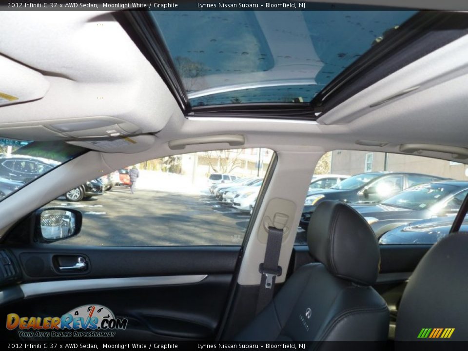 2012 Infiniti G 37 x AWD Sedan Moonlight White / Graphite Photo #12