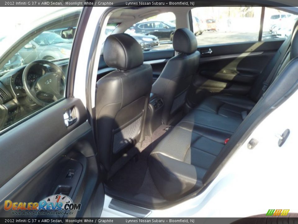2012 Infiniti G 37 x AWD Sedan Moonlight White / Graphite Photo #13