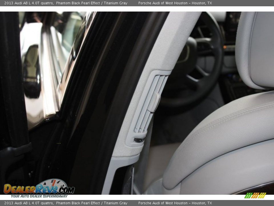 2013 Audi A8 L 4.0T quattro Phantom Black Pearl Effect / Titanium Gray Photo #33