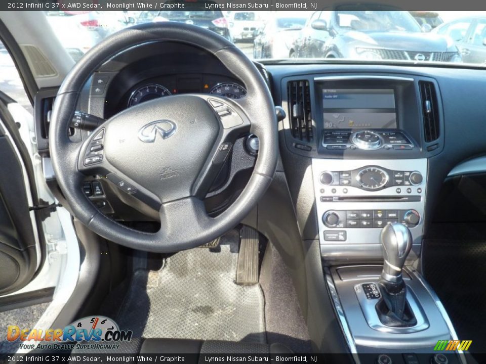 2012 Infiniti G 37 x AWD Sedan Moonlight White / Graphite Photo #14