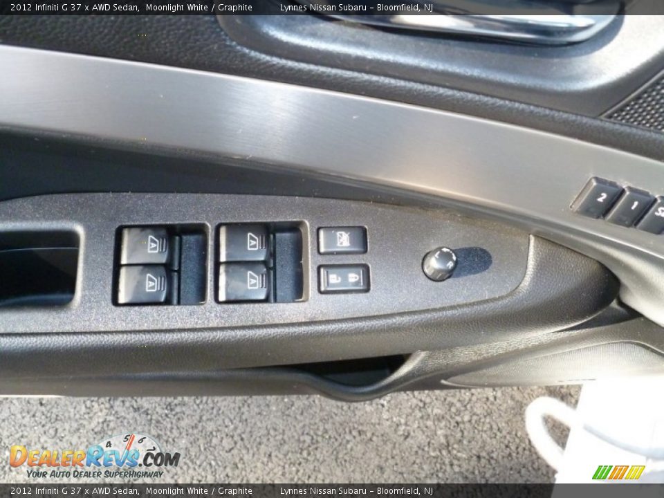 2012 Infiniti G 37 x AWD Sedan Moonlight White / Graphite Photo #15