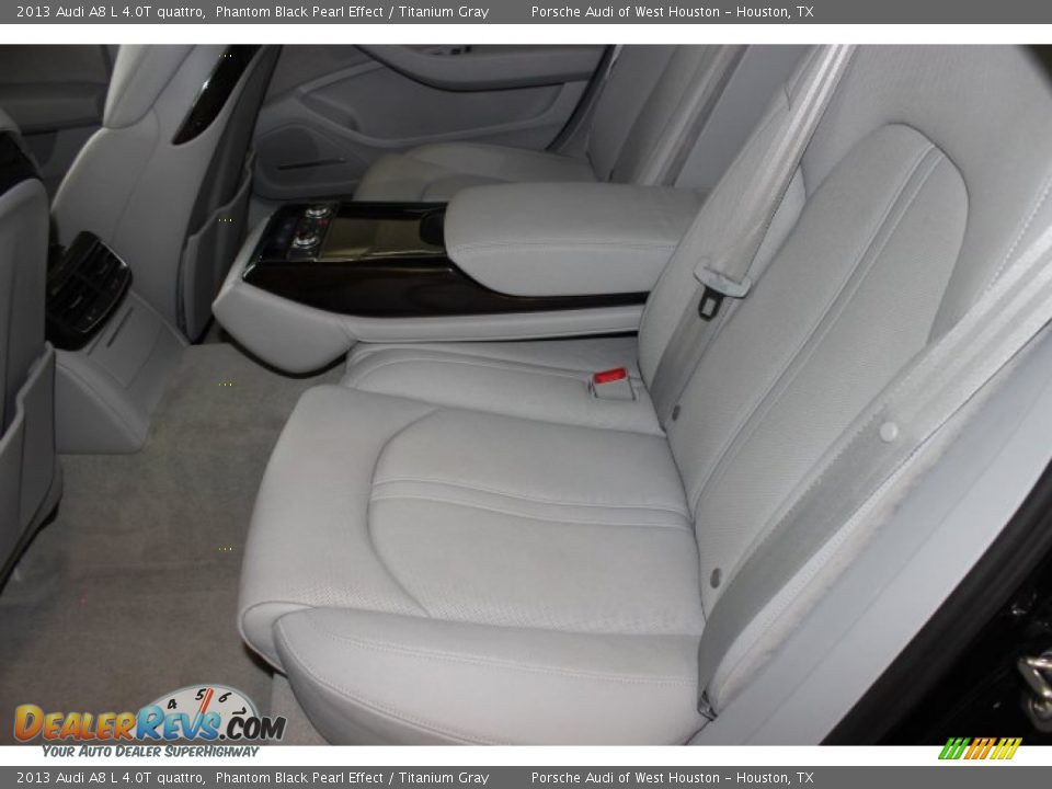 2013 Audi A8 L 4.0T quattro Phantom Black Pearl Effect / Titanium Gray Photo #35