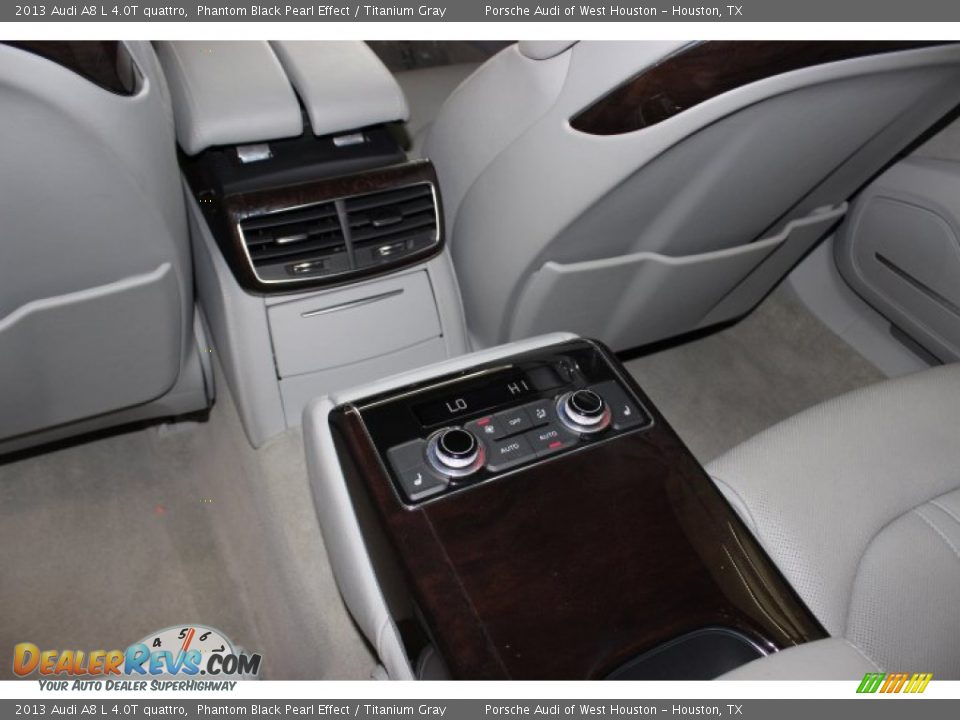2013 Audi A8 L 4.0T quattro Phantom Black Pearl Effect / Titanium Gray Photo #36