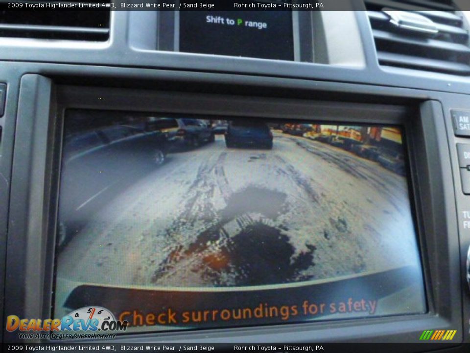 2009 Toyota Highlander Limited 4WD Blizzard White Pearl / Sand Beige Photo #22