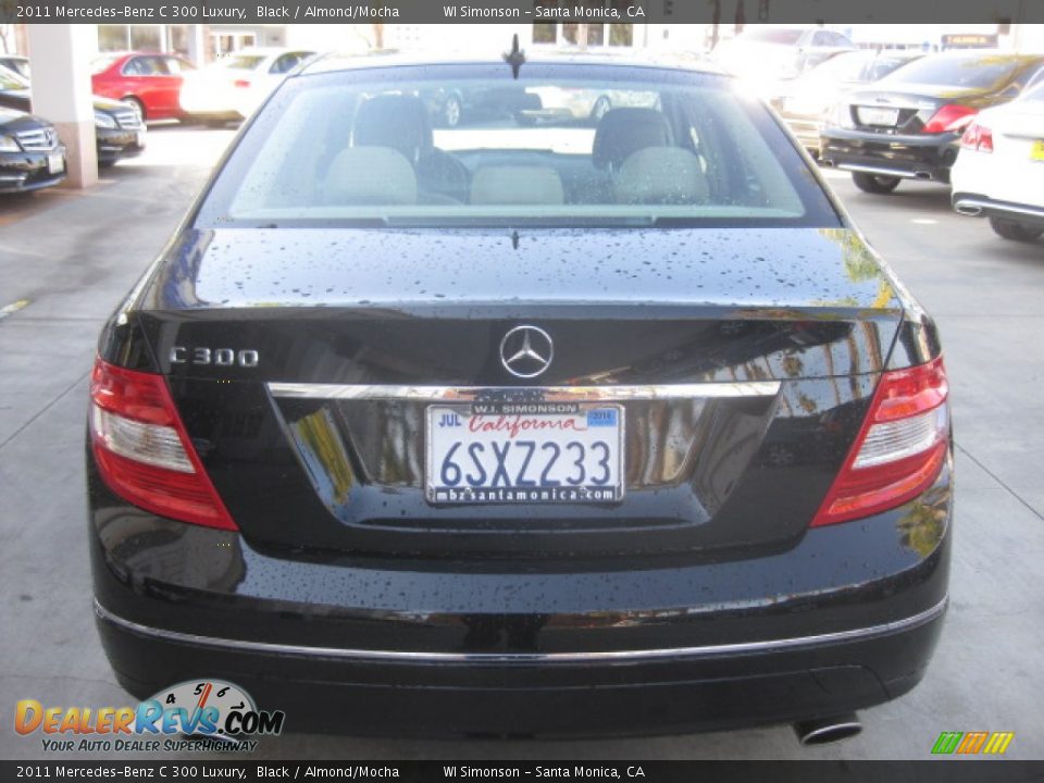2011 Mercedes-Benz C 300 Luxury Black / Almond/Mocha Photo #3