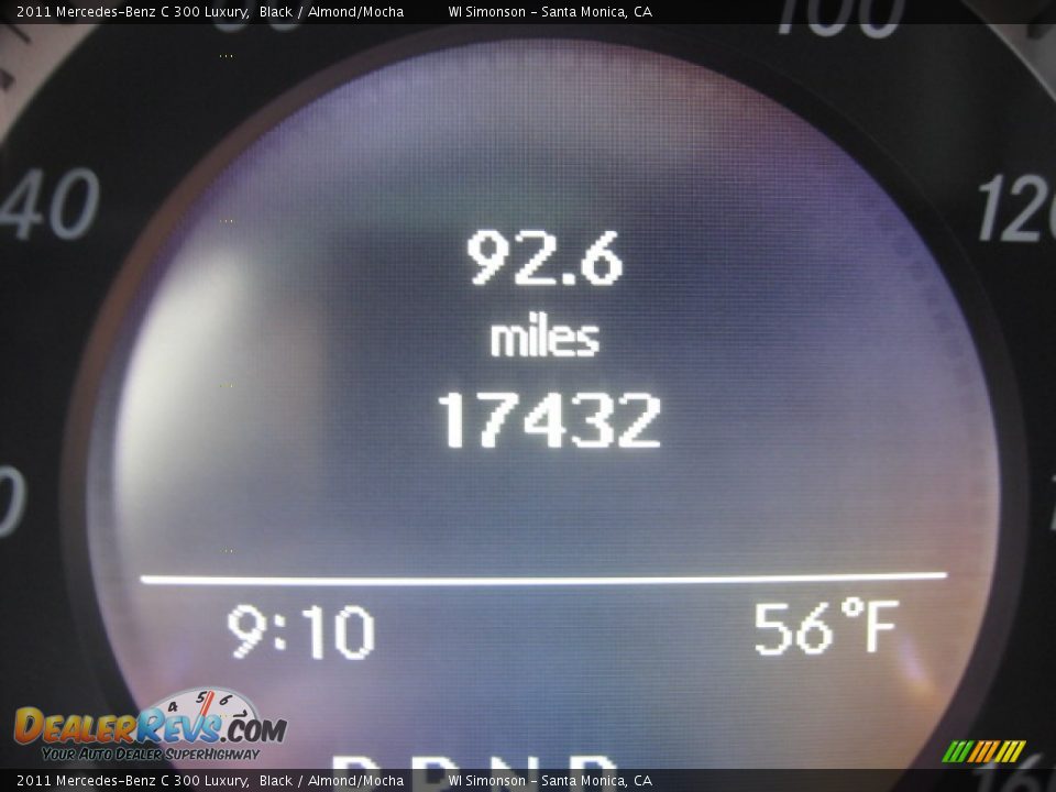 2011 Mercedes-Benz C 300 Luxury Black / Almond/Mocha Photo #9