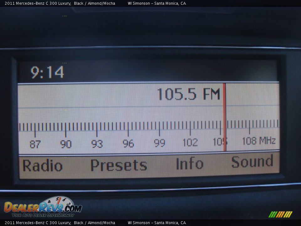 2011 Mercedes-Benz C 300 Luxury Black / Almond/Mocha Photo #15