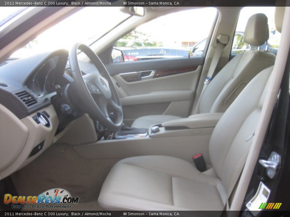 2011 Mercedes-Benz C 300 Luxury Black / Almond/Mocha Photo #17