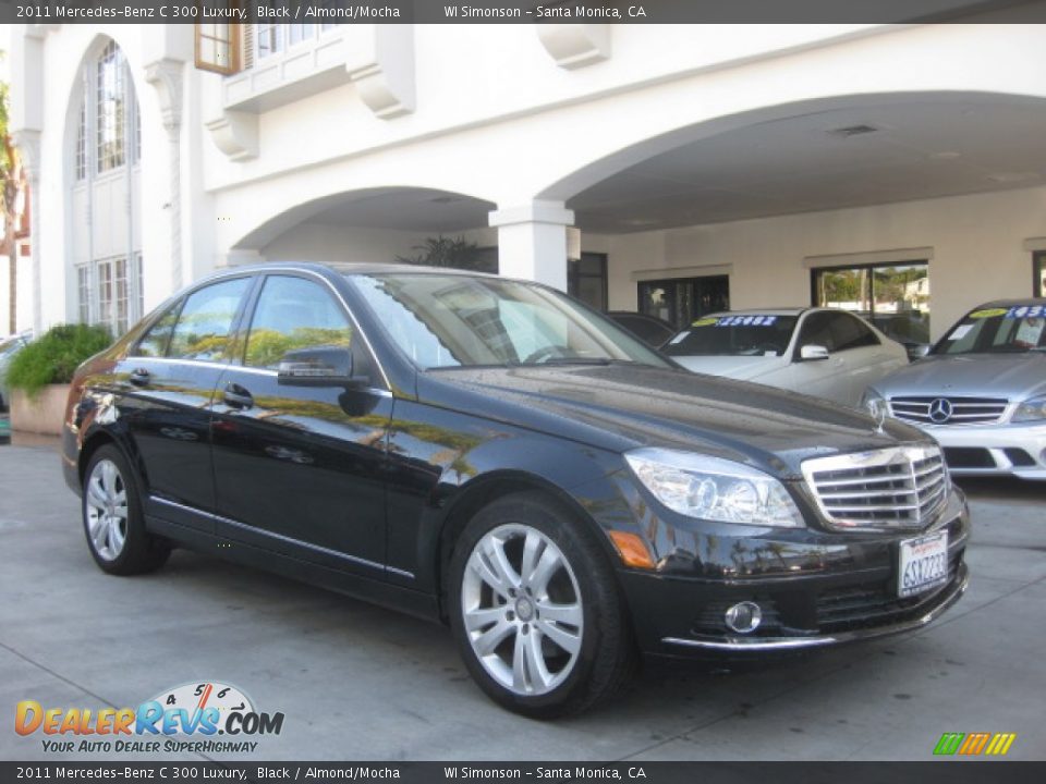 2011 Mercedes-Benz C 300 Luxury Black / Almond/Mocha Photo #24