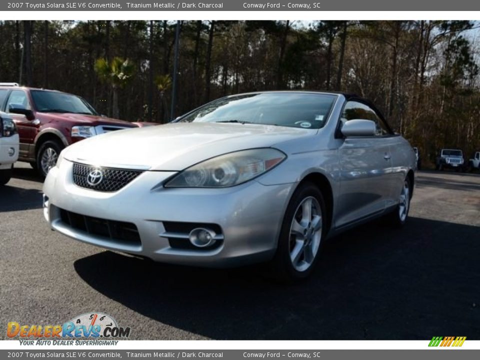 2007 Toyota Solara SLE V6 Convertible Titanium Metallic / Dark Charcoal Photo #1