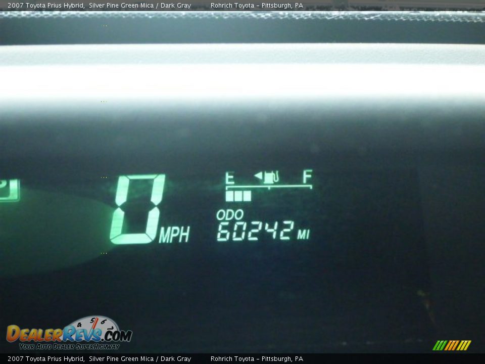 2007 Toyota Prius Hybrid Silver Pine Green Mica / Dark Gray Photo #9