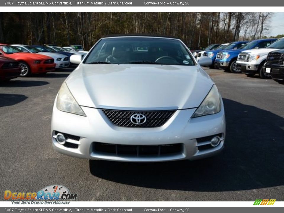 2007 Toyota Solara SLE V6 Convertible Titanium Metallic / Dark Charcoal Photo #2