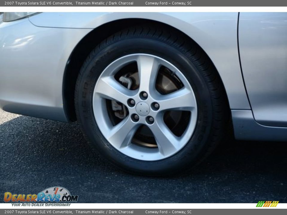 2007 Toyota Solara SLE V6 Convertible Titanium Metallic / Dark Charcoal Photo #9
