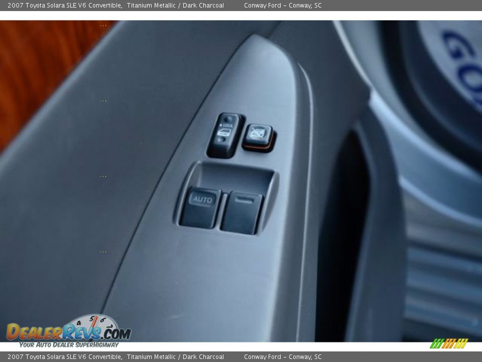 2007 Toyota Solara SLE V6 Convertible Titanium Metallic / Dark Charcoal Photo #12