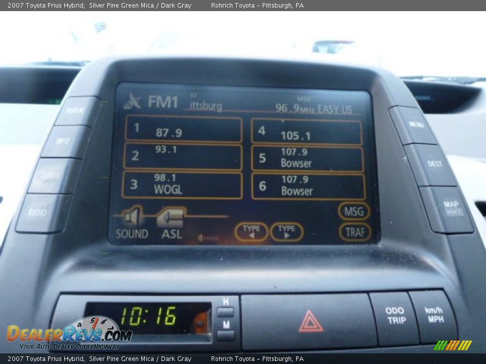 2007 Toyota Prius Hybrid Silver Pine Green Mica / Dark Gray Photo #21