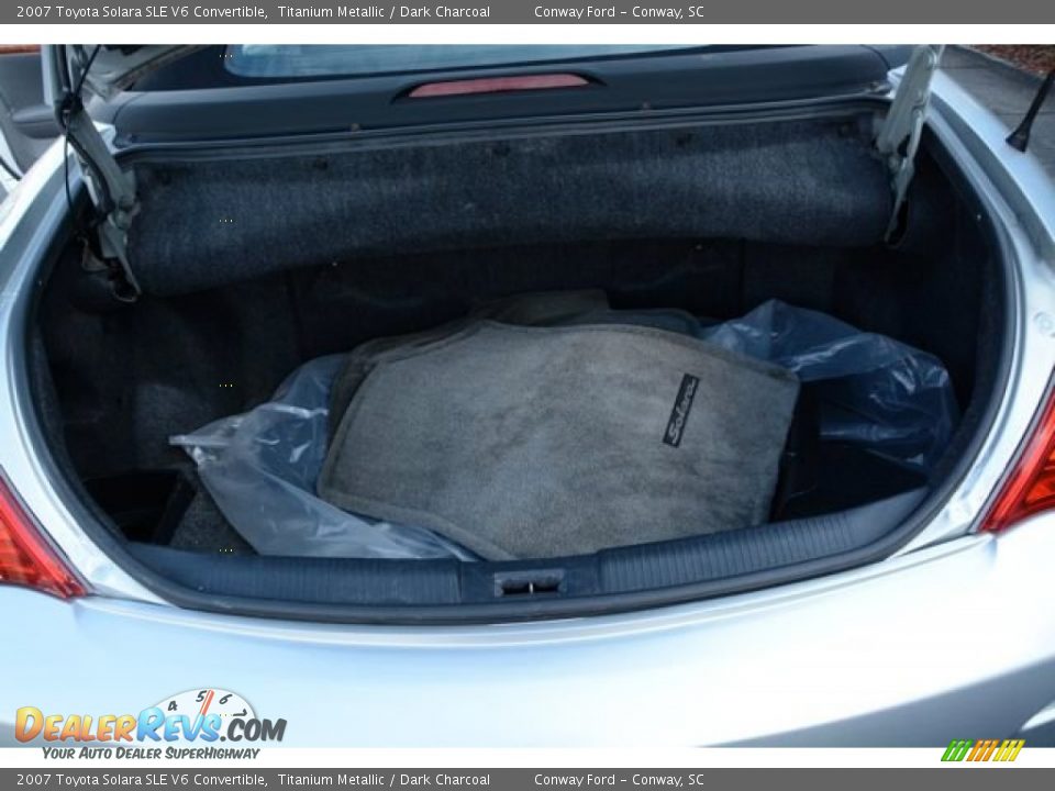 2007 Toyota Solara SLE V6 Convertible Titanium Metallic / Dark Charcoal Photo #16